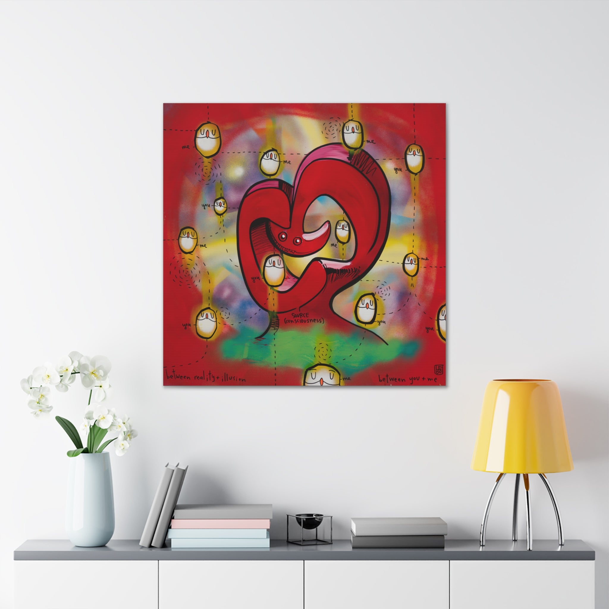 Between You and Me - Lebo Gallery Wrapped Canvas